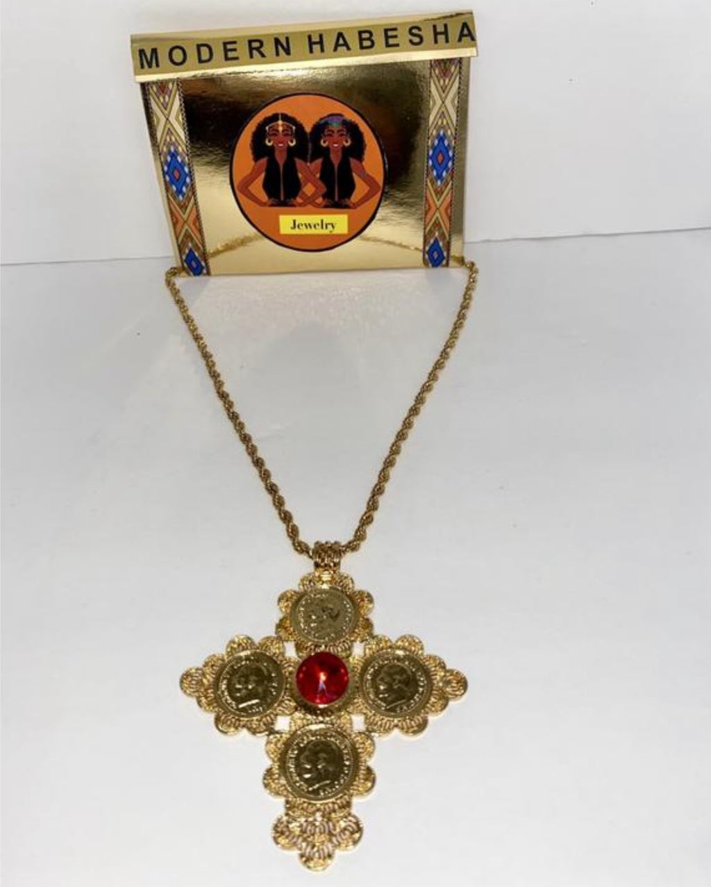 Red Habesha Necklace Jewelry