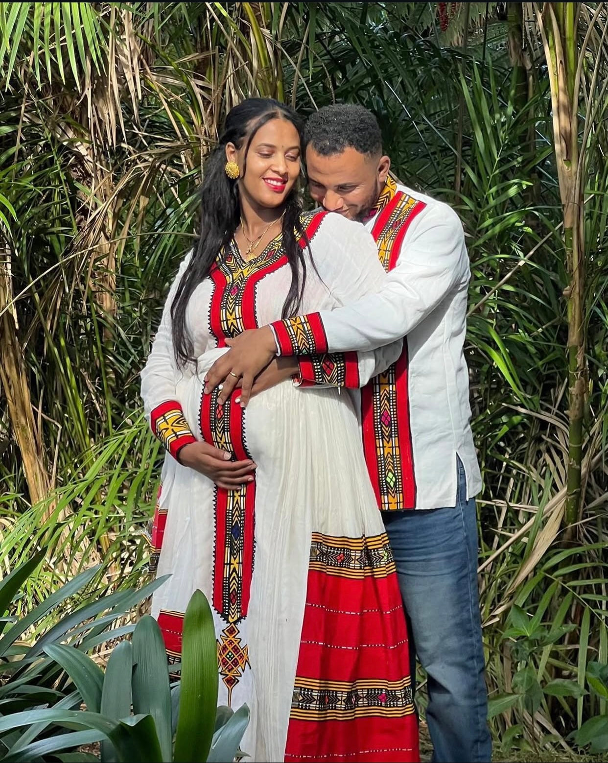 Radiate Confidence in a Red Ethiopian Dress from Modern Habesha