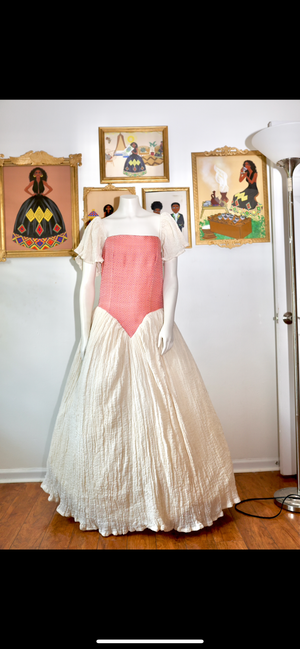 Pink Ethiopian Dress, Modern Habesha Kemis, Corset Zuria