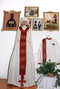 Axsum Pattern Habesha Wedding Dresses