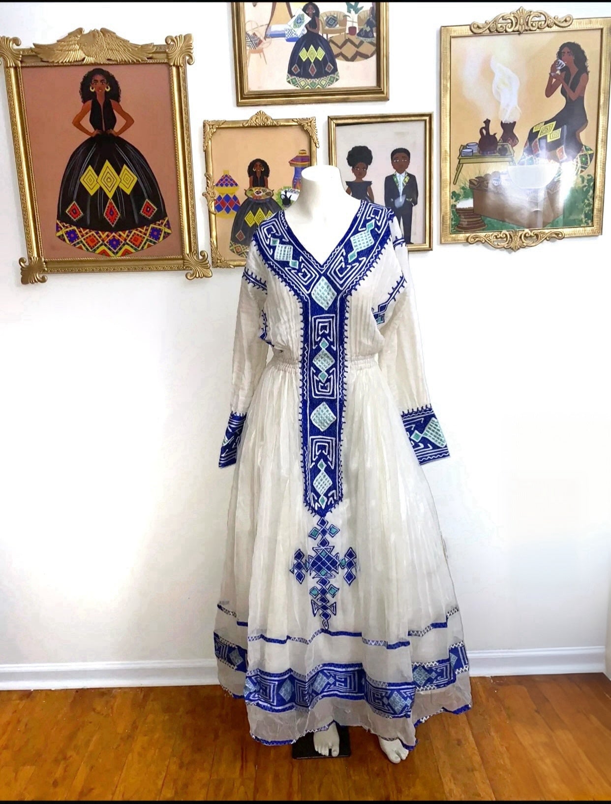 Buy Modern Blue Habesha Kemis Dress Online | Modern Habesha Buy Modern Blue Habesha Kemis Dress Online | Modern Habesha