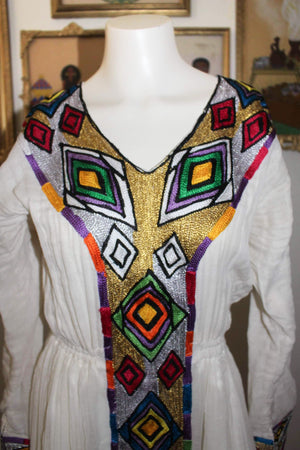 Multi-Colored Habesha Kemis