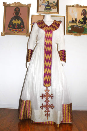 Buy Purple Habesha Kemis Dress Online Buy Purple Habesha Kemis Dress Online