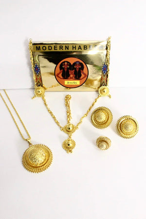 Enatiye Gold Set Modern Habesha Jewelry