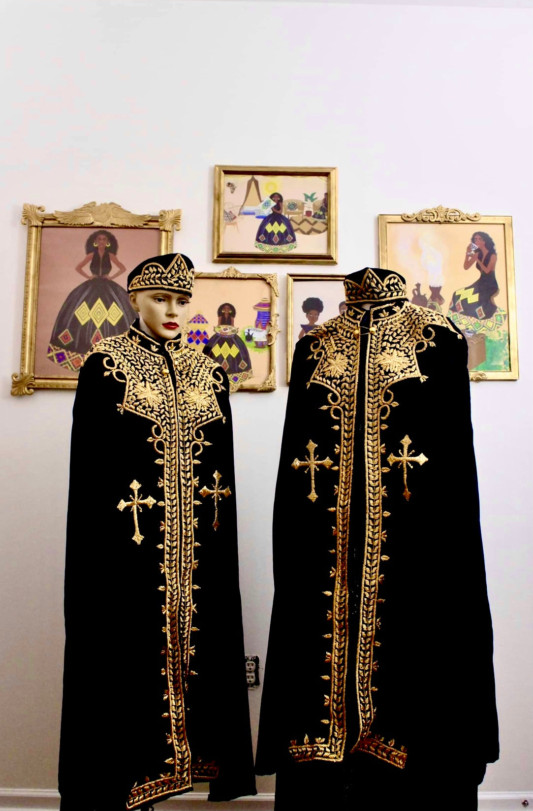 black and gold habesha dress Black Habesha Dress, Gold Embroidery Tunic, Boho Style Ethiopian Clothing